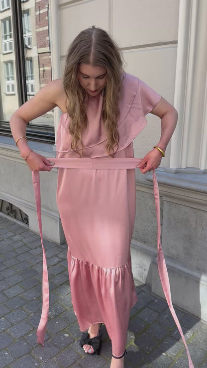 Studio Amaya Linne Kleid rosa